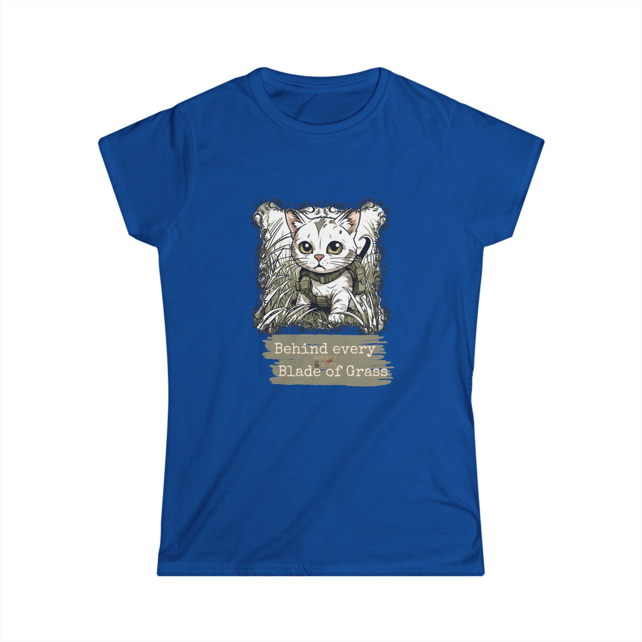 Blades of Grass Women's Softstyle Tee (OG Combat Kitty Cutie)