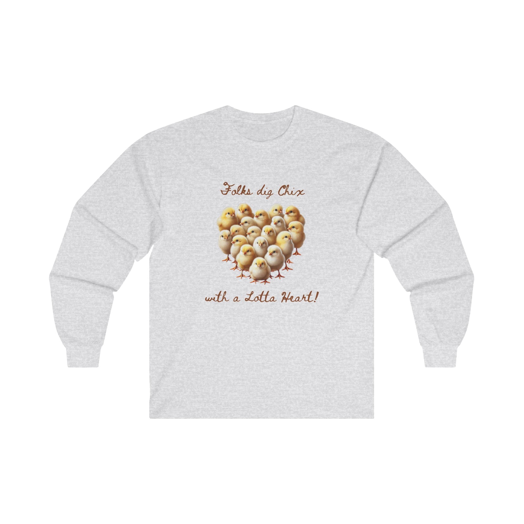 Folks Dig Chix with a Lotta Heart L/S Tee