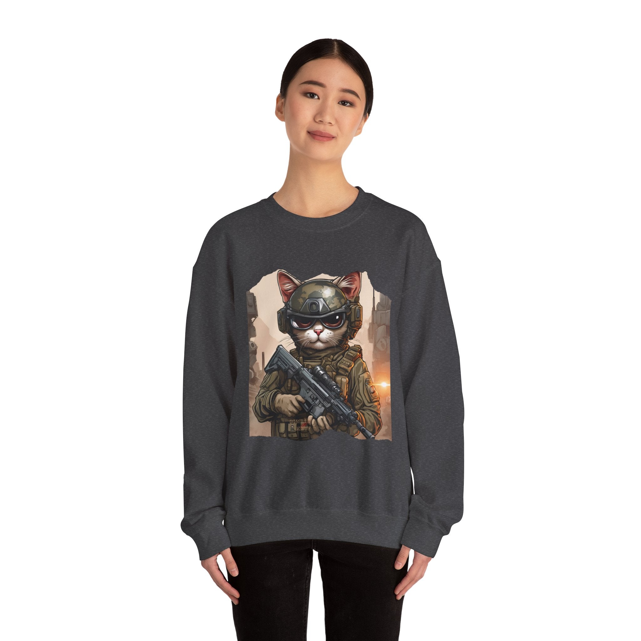 Just a Combat Kitty V.1 Sweatshirt