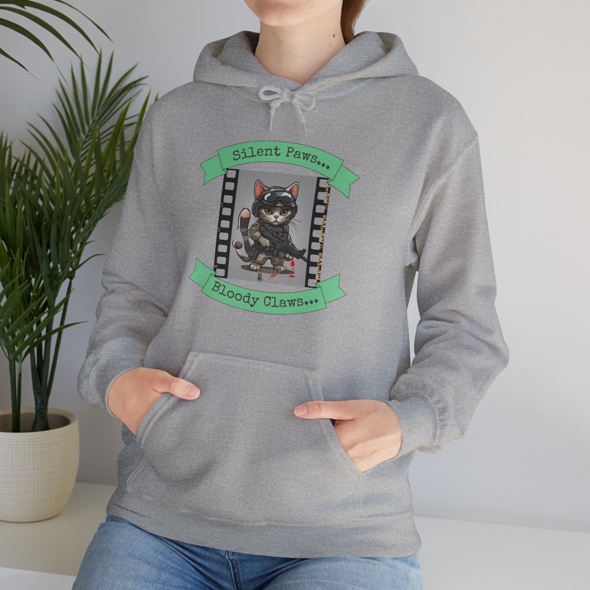 Silent Paws Bloody Claws Hoodie