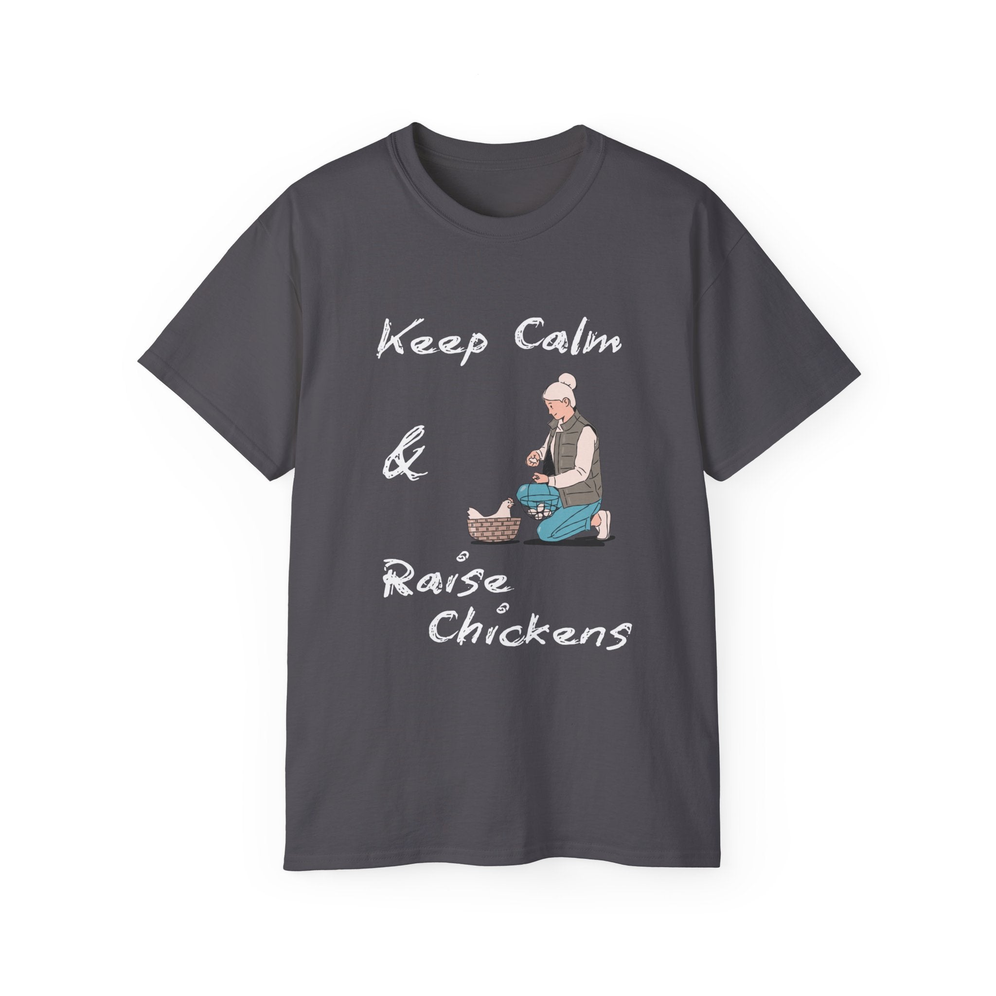 Keep Calm & Raise Chickens V.2 (Dark) T-Shirt