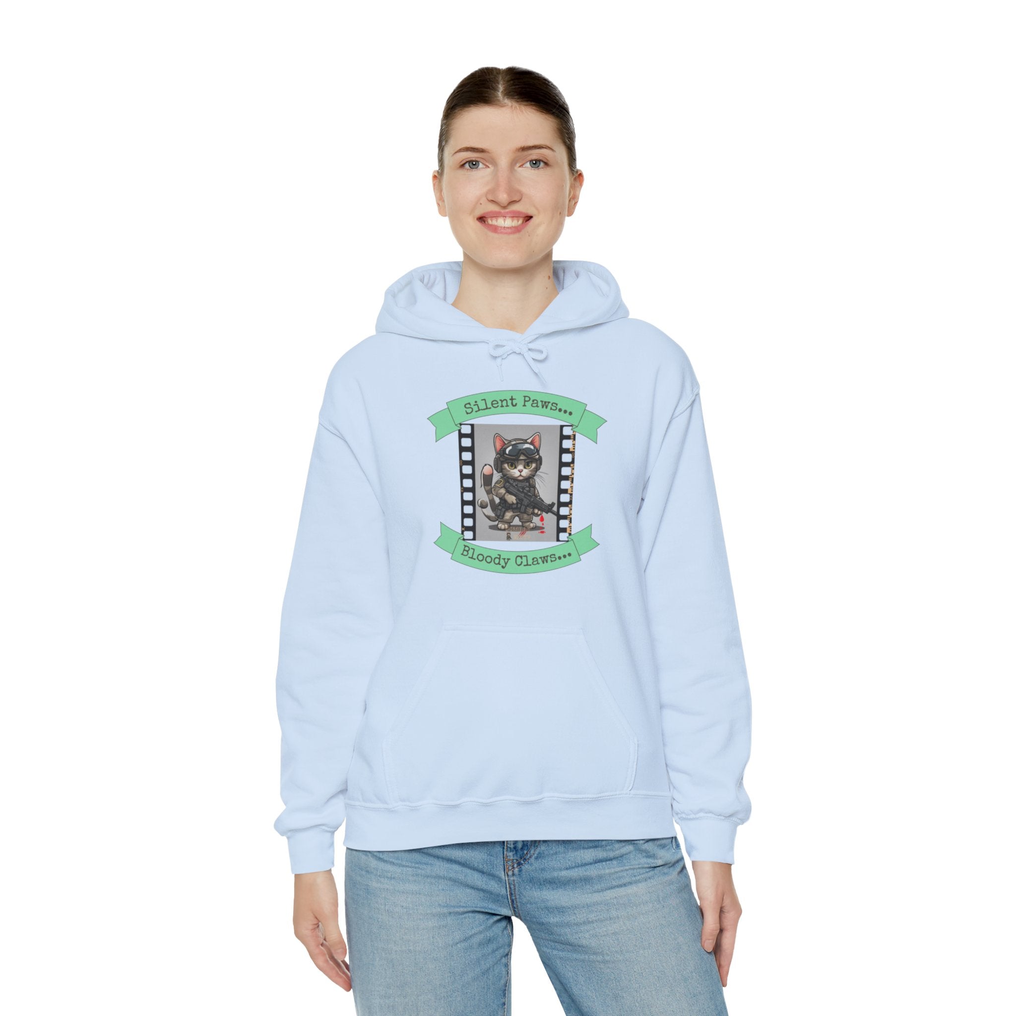 Silent Paws Bloody Claws Hoodie