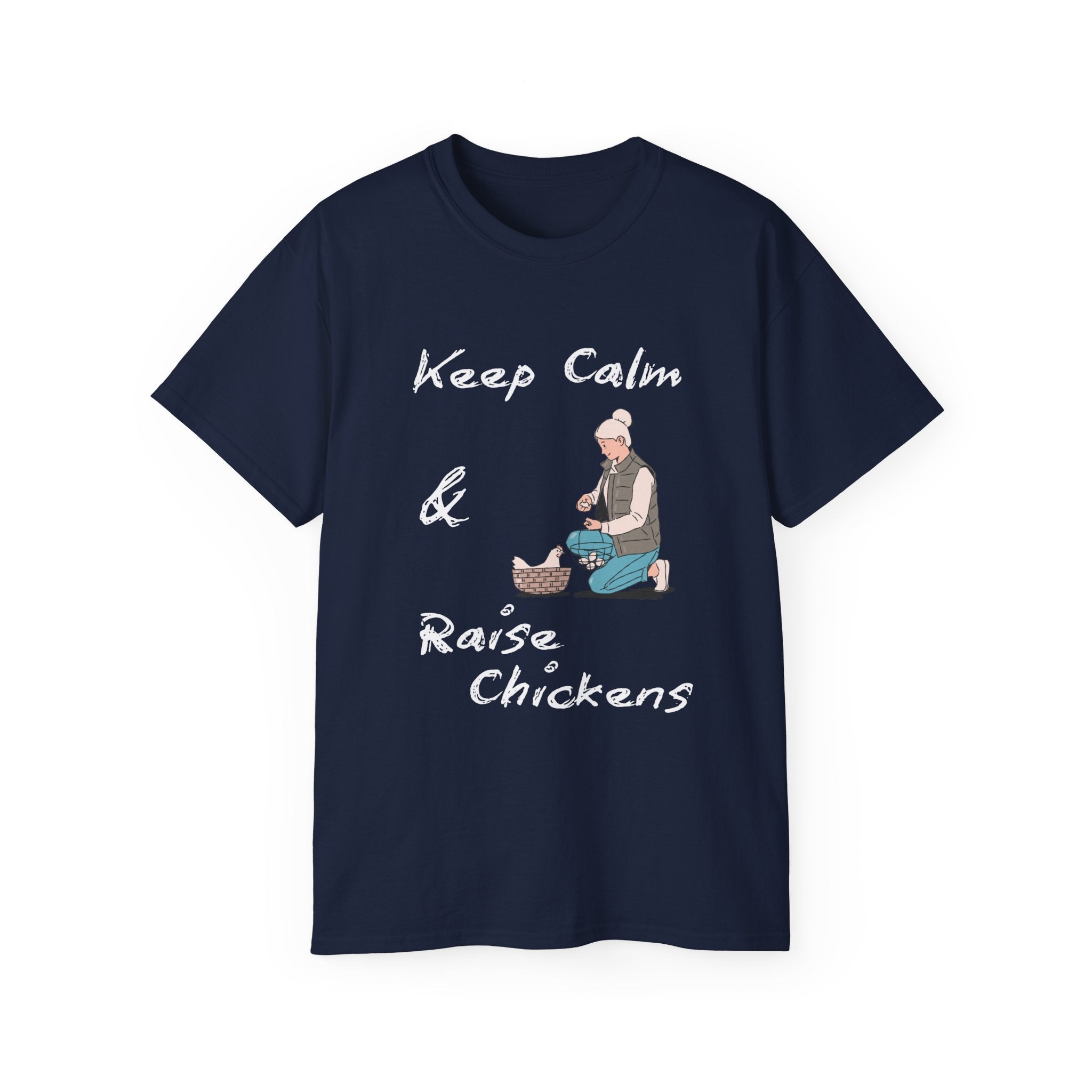 Keep Calm & Raise Chickens V.2 (Dark) T-Shirt