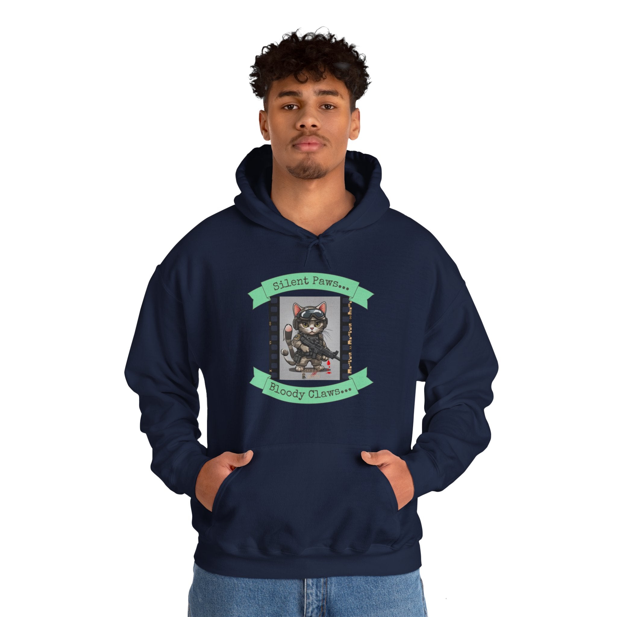 Silent Paws Bloody Claws Hoodie