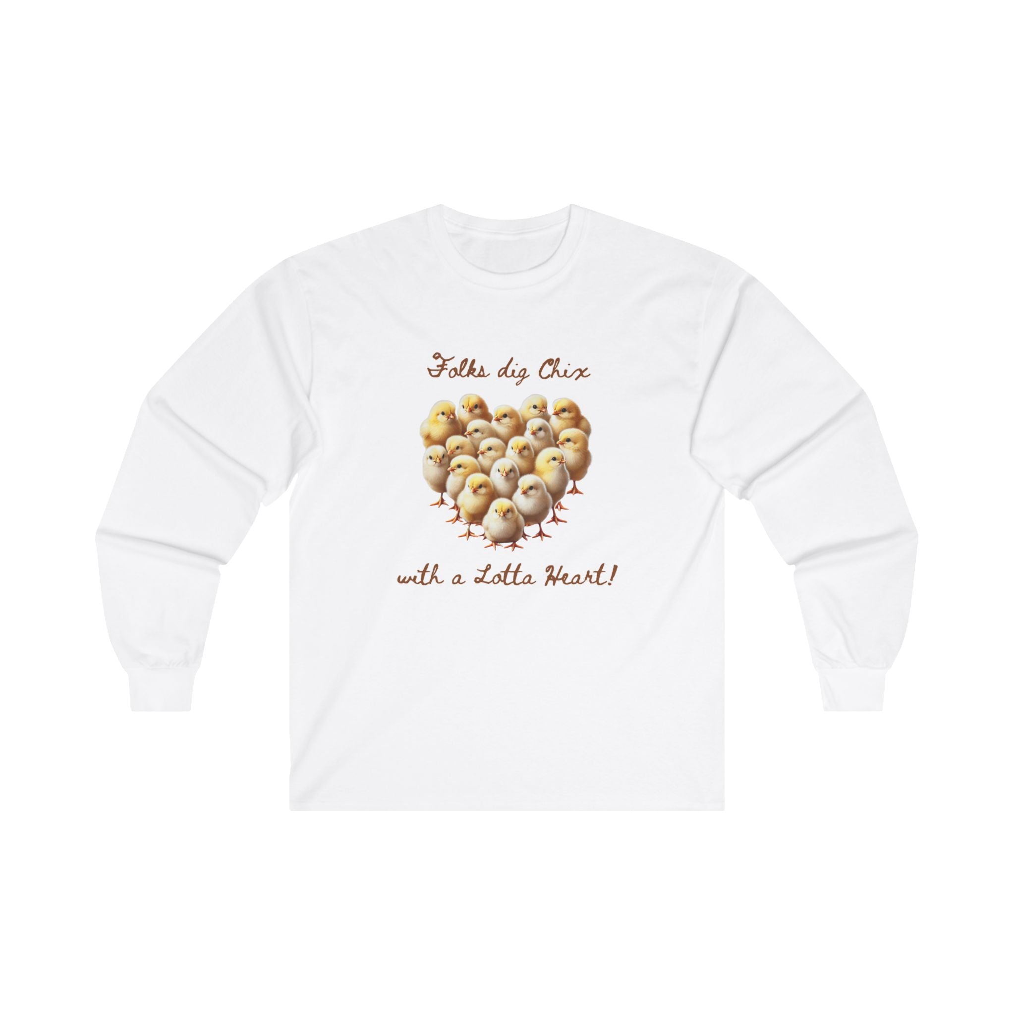 Folks Dig Chix with a Lotta Heart L/S Tee