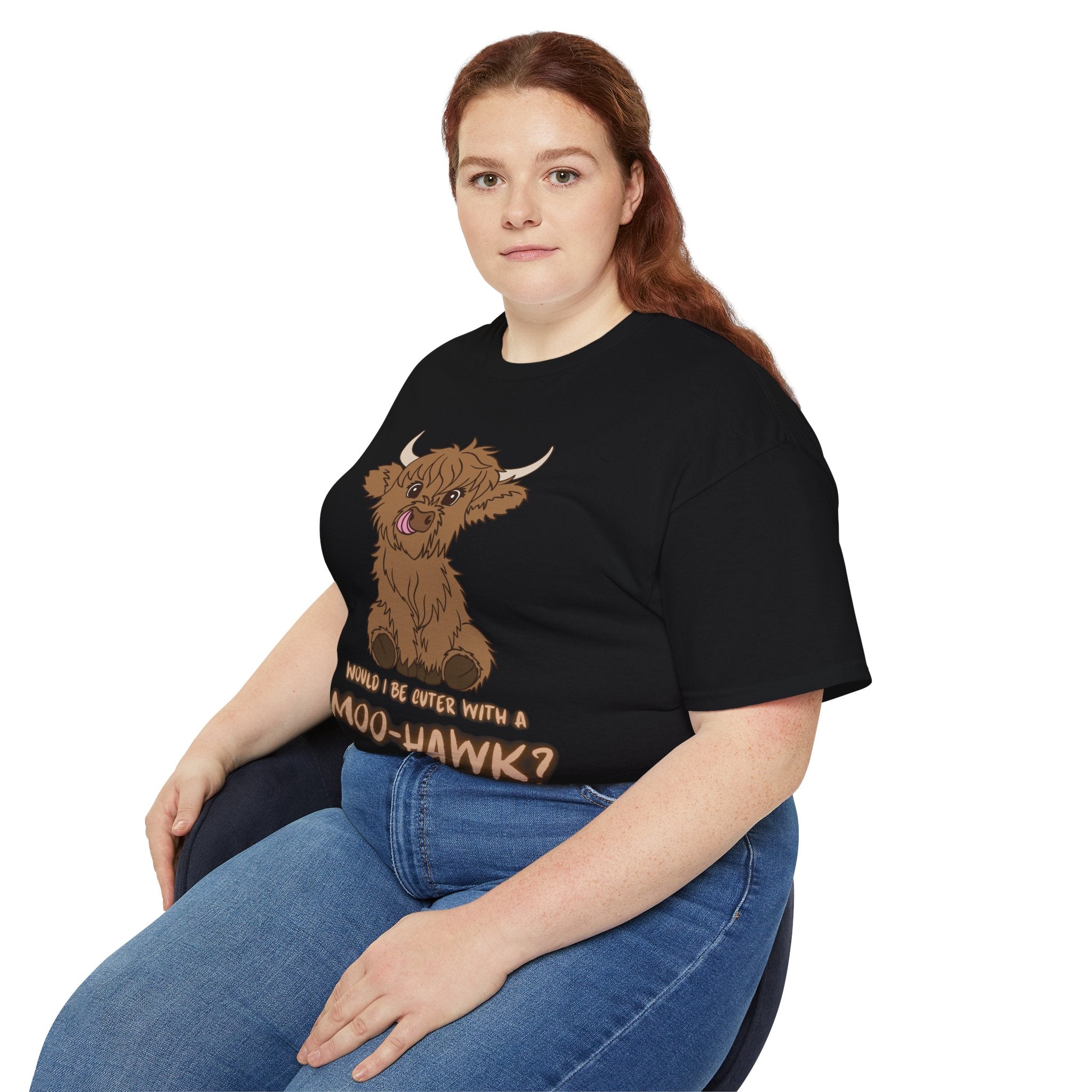 Would I be cuter with a Moo-Hawk? T-Shirt