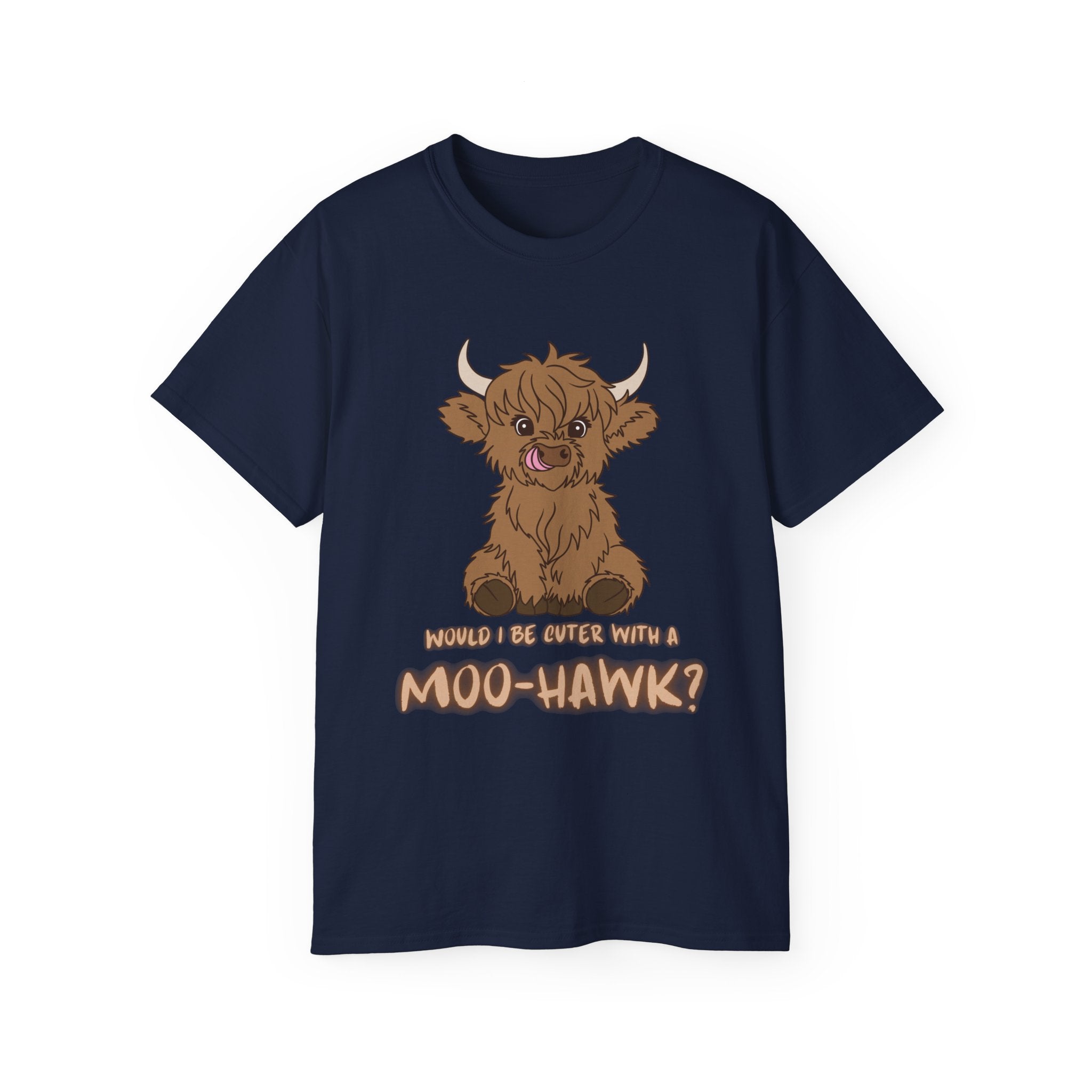 Would I be cuter with a Moo-Hawk? T-Shirt